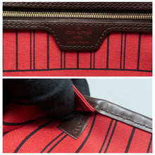 Load image into Gallery viewer, Louis Vuitton Neverfull Damier Ebene Canvas Shoulder Bag Brown