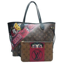 Load image into Gallery viewer, Louis Vuitton x Kansai Yamamoto Neverfull Monogram Canvas Shoulder Bag Brown