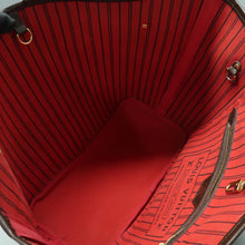 Load image into Gallery viewer, Louis Vuitton Neverfull MM Damier Ebene Canvas Shoulder Bag Brown