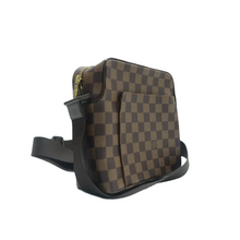 Load image into Gallery viewer, Louis Vuitton Olav Damier Ebene Canvas Shoulder Bag Brown