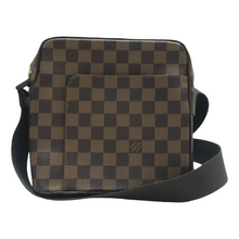 Load image into Gallery viewer, Louis Vuitton Olav Damier Ebene Canvas Shoulder Bag Brown