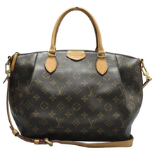 Load image into Gallery viewer, Louis Vuitton Turenne Monogram Canvas Satchel Bag Brown