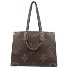 Load image into Gallery viewer, Louis Vuitton Onthego GM Reverse Monogram Giant Satchel Bag Brown