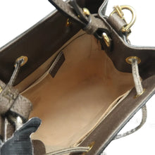 Load image into Gallery viewer, Gucci Web Mini Ophidia GG Supreme Monogram Bucket Bag Brown