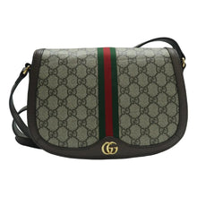 Load image into Gallery viewer, GUCCI Ophidia Leather Shoulder Bag Brown