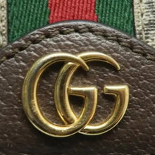 Load image into Gallery viewer, GUCCI Ophidia Leather Shoulder Bag Brown