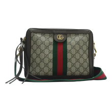 Load image into Gallery viewer, GUCCI Ophidia Canvas Satchel Bag Brown