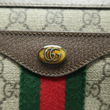 Load image into Gallery viewer, GUCCI Ophidia Canvas Shoulder Bag Brown