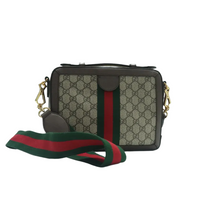 Load image into Gallery viewer, GUCCI Ophidia Canvas Satchel Bag Brown