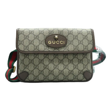 Load image into Gallery viewer, GUCCI Ophidia Canvas Belt Bag Brown