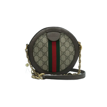 Load image into Gallery viewer, GUCCI Ophidia Canvas Shoulder Bag Brown