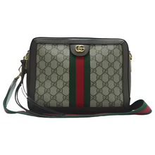 Load image into Gallery viewer, GUCCI Ophidia Canvas Satchel Bag Brown