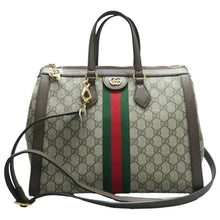Load image into Gallery viewer, Gucci Ophidia Medium GG Supreme Tote Shoulder Bag Beige