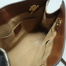 Load image into Gallery viewer, GUCCI Padlock Canvas Shoulder Bag Brown