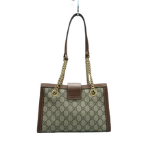 Load image into Gallery viewer, GUCCI Padlock Canvas Shoulder Bag Brown