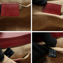 Load image into Gallery viewer, GUCCI Canvas Padlock Floral Shoulder Bag Brown