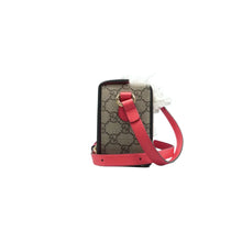 Load image into Gallery viewer, Gucci Padlock Love Valentines Day GG Supreme Monogram Moon Calfskin Shoulder Bag Brown