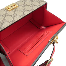 Load image into Gallery viewer, Gucci Padlock Love Valentines Day GG Supreme Monogram Moon Calfskin Shoulder Bag Brown