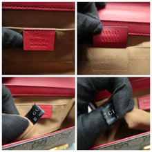 Load image into Gallery viewer, Gucci Padlock Canvas Crossbody Bag Bicolor