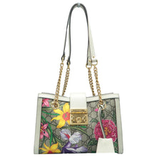Load image into Gallery viewer, Gucci Padlock Flora Small GG Supreme Canvas Shoulder Bag Beige