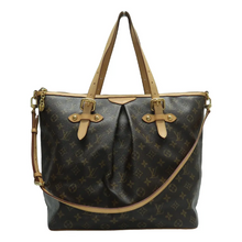 Load image into Gallery viewer, Louis Vuitton Palermo GM Monogram Canvas Satchel Bag Brown