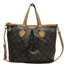Load image into Gallery viewer, Louis Vuitton Palermo Monogram Canvas Satchel Bag Brown