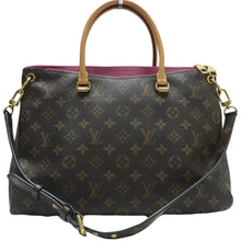 Load image into Gallery viewer, LOUIS VUITTON Pallas Mongoram Canvas Satchel Brown