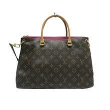 Load image into Gallery viewer, LOUIS VUITTON Pallas Mongoram Canvas Satchel Brown