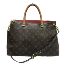 Load image into Gallery viewer, LOUIS VUITTON Pallas Mongoram Canvas Satchel Brown