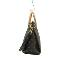 Load image into Gallery viewer, Louis Vuitton Pallas Monogram Canvas Satchel Bag Brown