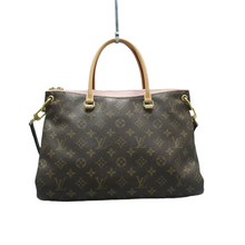 Load image into Gallery viewer, Louis Vuitton Pallas Monogram Canvas Satchel Bag Brown