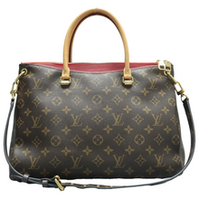Load image into Gallery viewer, Louis Vuitton Pallas Monogram Canvas Satchel Bag Brown