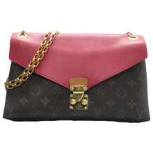 Load image into Gallery viewer, Louis Vuitton Pallas Chain Monogram Canvas Shoulder Bag Brown