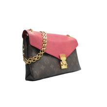 Load image into Gallery viewer, Louis Vuitton Pallas Chain Monogram Canvas Shoulder Bag Brown