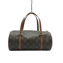 Load image into Gallery viewer, Louis Vuitton Papillon W/P Monogram Canvas Tote Bag Brown