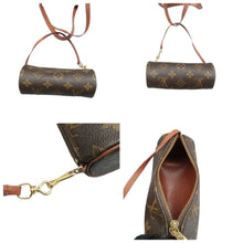 Load image into Gallery viewer, LOUIS VUITTON Papillon Monogram Canvas Shoulder Bag Brown