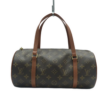 Load image into Gallery viewer, Louis Vuitton Papillon W/P Monogram Canvas Tote Bag Brown