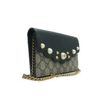 Load image into Gallery viewer, GUCCI Peony Canvas Shoulder Bag Bicolor