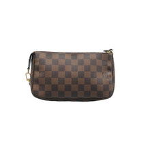 Load image into Gallery viewer, Louis Vuitton Pochette Accessoire Damier Ebene Canvas Tote Bag Brown