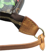 Load image into Gallery viewer, Louis Vuitton Pochette Accessoire Monogram Rose Canvas Tote Bag Brown