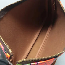 Load image into Gallery viewer, Louis Vuitton Pochette Accessoire Monogram Rose Canvas Tote Bag Brown