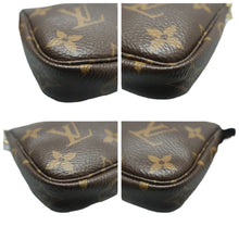 Load image into Gallery viewer, Louis Vuitton Pochette Accessoire Monogram Canvas Tote Bag Brown