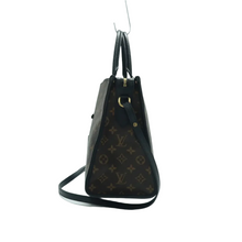 Load image into Gallery viewer, Louis Vuitton Popincourt Monogram Canvas Satchel Bag Brown