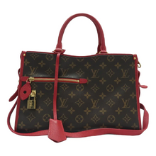 Load image into Gallery viewer, Louis Vuitton Popincourt Monogram Canvas Satchel Bag Brown