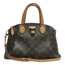 Load image into Gallery viewer, Louis Vuitton Rivoli Monogram Canvas Satchel Bag Brown