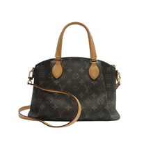 Load image into Gallery viewer, Louis Vuitton Rivoli Monogram Canvas Satchel Bag Brown