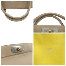 Load image into Gallery viewer, Hermes Toolbox Leather Satchel Bag Brown