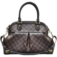 Load image into Gallery viewer, LOUIS VUITTON Trevi Damier Ebene Canvas Satchel Bag Brown
