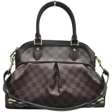 Load image into Gallery viewer, LOUIS VUITTON Trevi Damier Ebene Canvas Satchel Bag Brown
