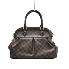 Load image into Gallery viewer, LOUIS VUITTON Trevi Damier Ebene Canvas Satchel Bag Brown